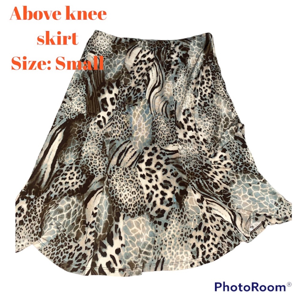 Animal patterned skirt